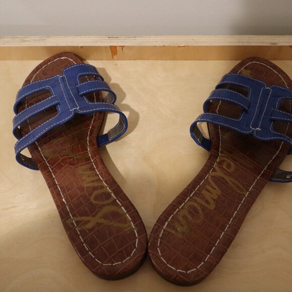 Sam Edelman Women's Bay Slide Sandal - Size 8 - Blue - Picture 7 of 7